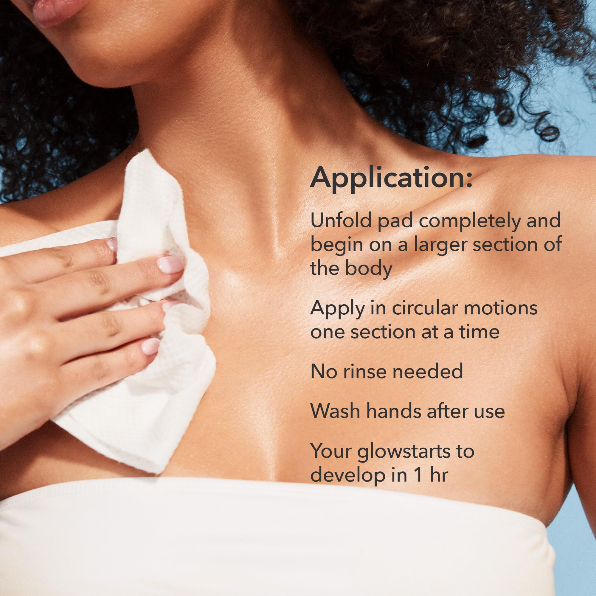 Dr Dennis Gross Glow Pad Body transfer-free finish complements everyday skincare.