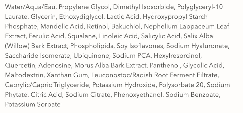 Phyto-Retinol Blend with botanical actives for renewal.
