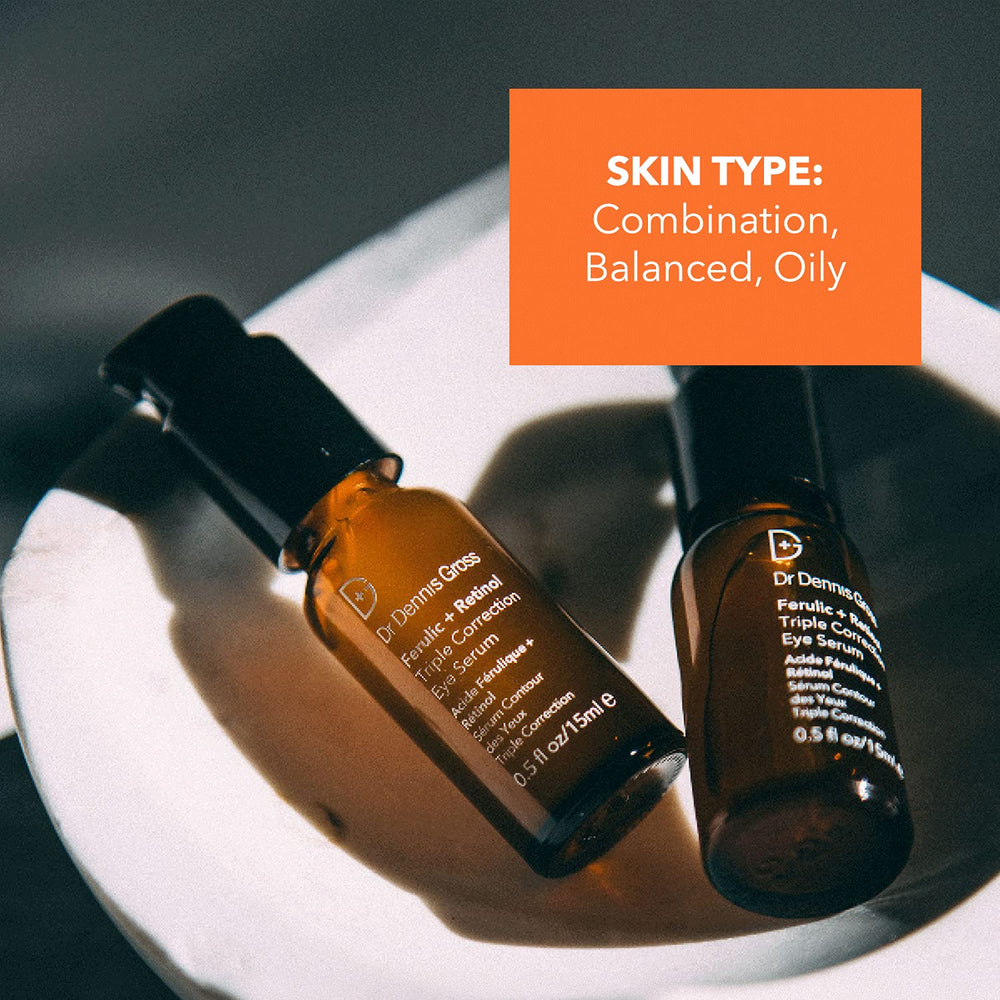 Dr Dennis Gross serum bottle with clean, premium packaging.