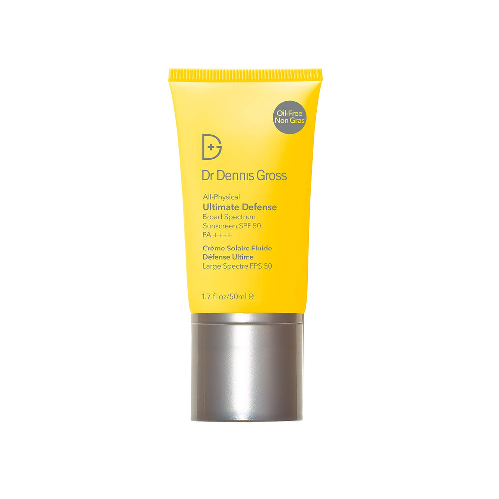 Dr Dennis Gross Ultimate Defense SPF 50 bottle for daily mineral protection
