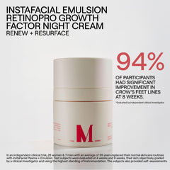 Dr. Diamond's Metacine hyaluronic acid matrix hydrates multiple layers for plump, refreshed skin.