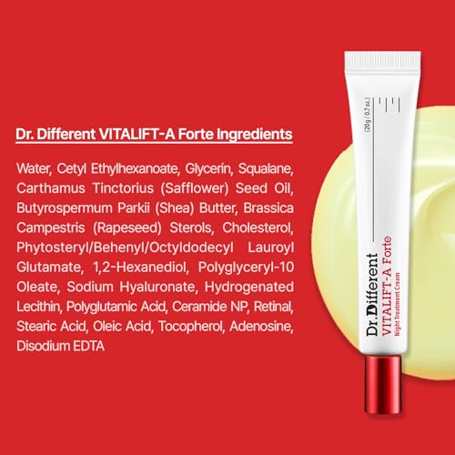 After-application glow following Dr.Different VITALIFT-A Forte retinal use