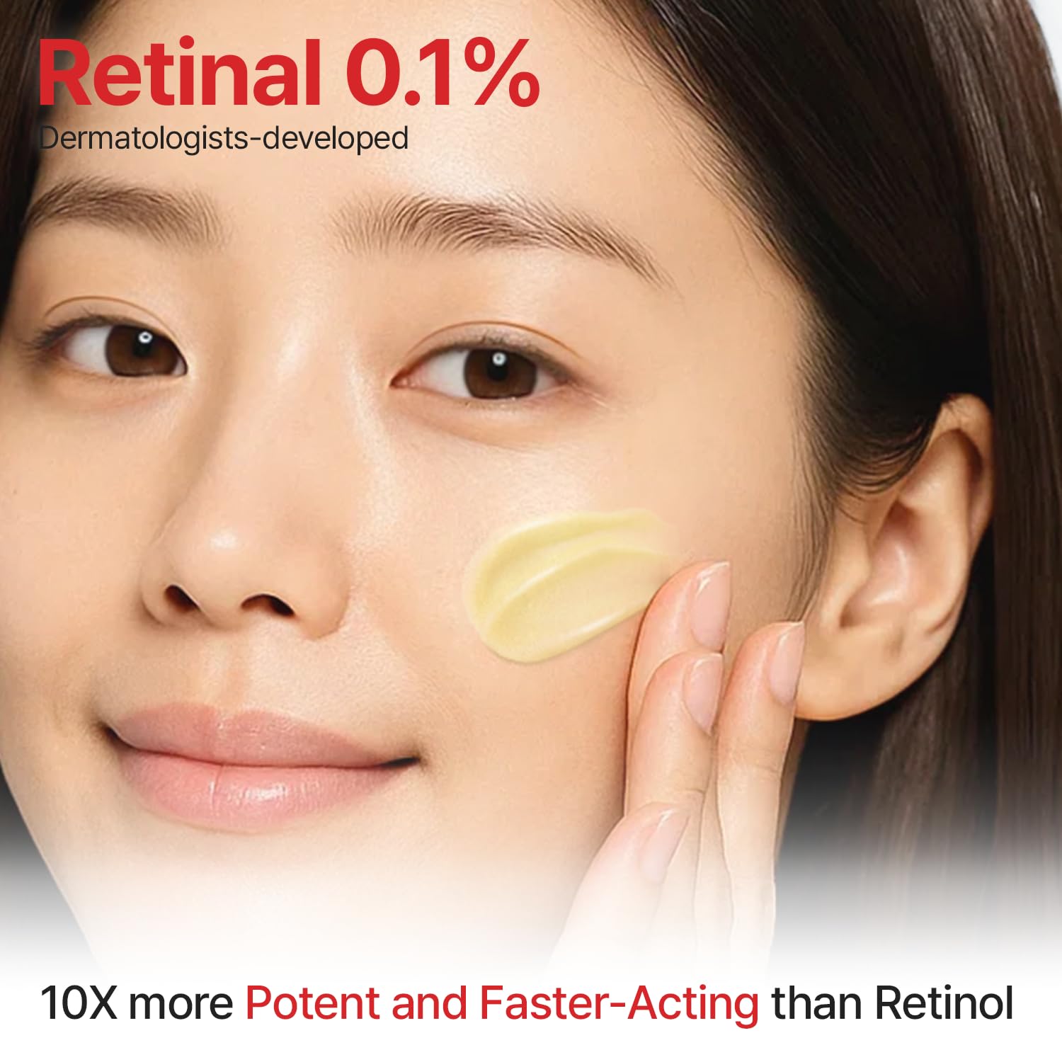 Dr.Different VITALIFT-A Forte retinal bottle back label with usage and ingredients