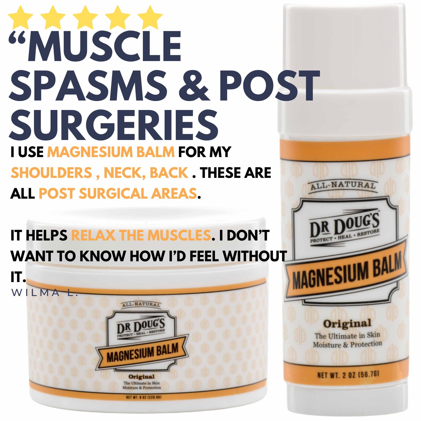 Dr. Doug's Balm supports relaxing nighttime routine.