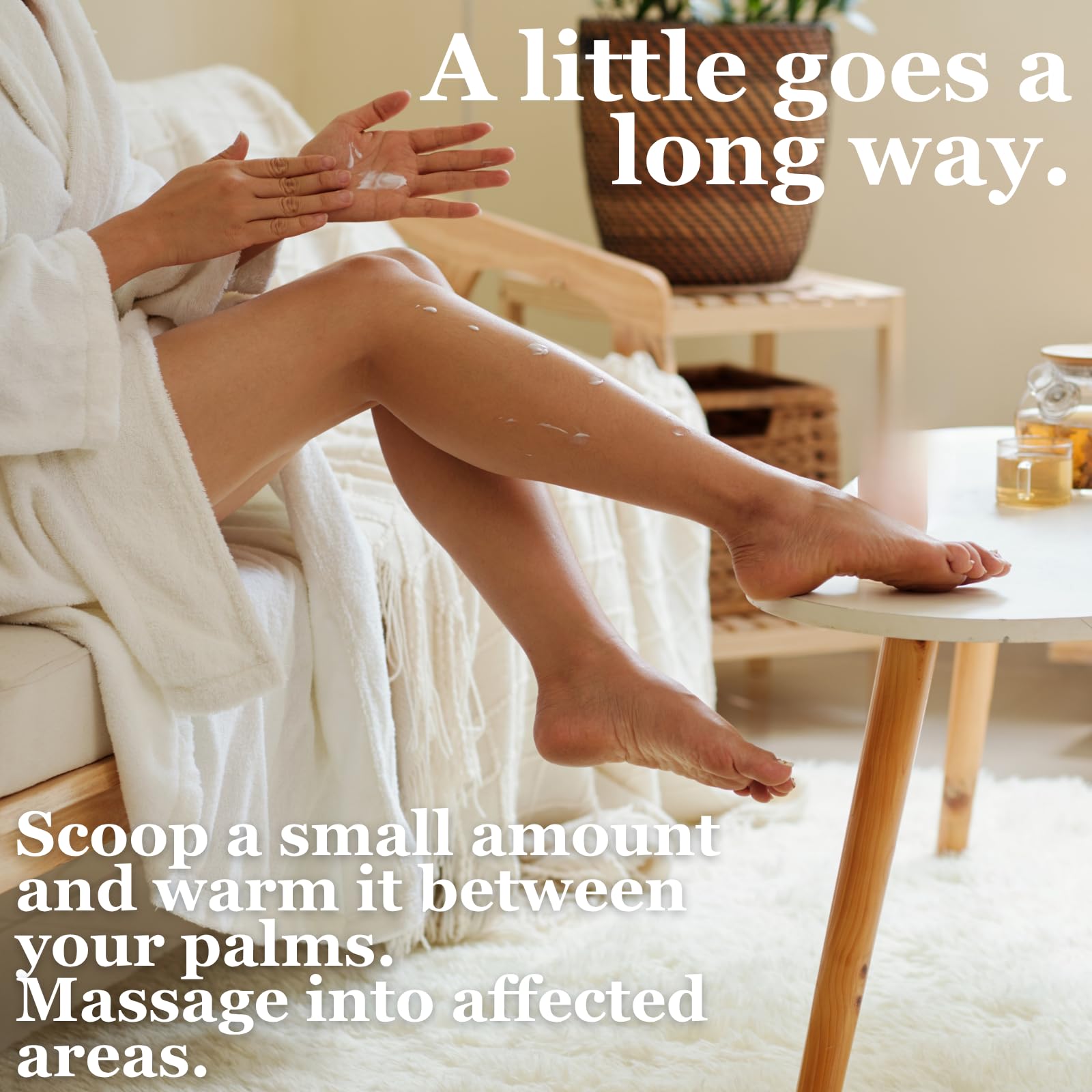 Dr. Doug's Balm scent: peppermint and lavender for relaxation.