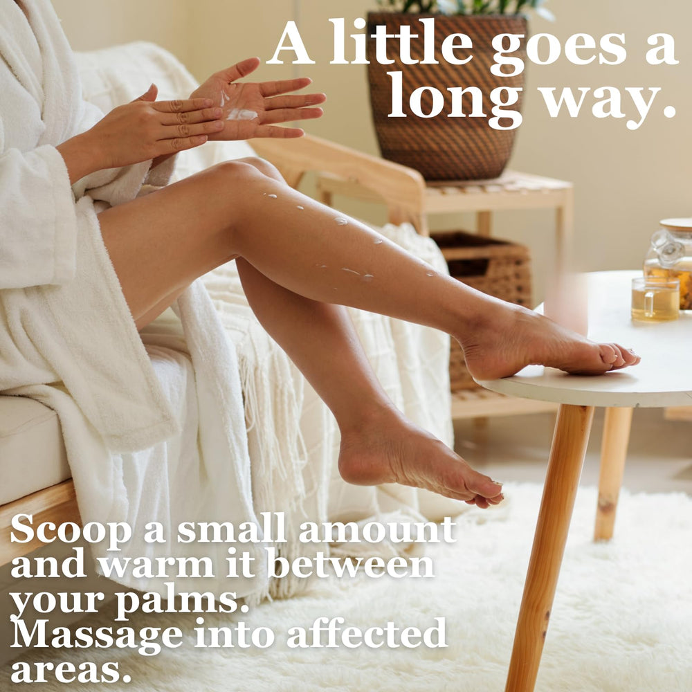 Dr. Doug's Balm scent: peppermint and lavender for relaxation.
