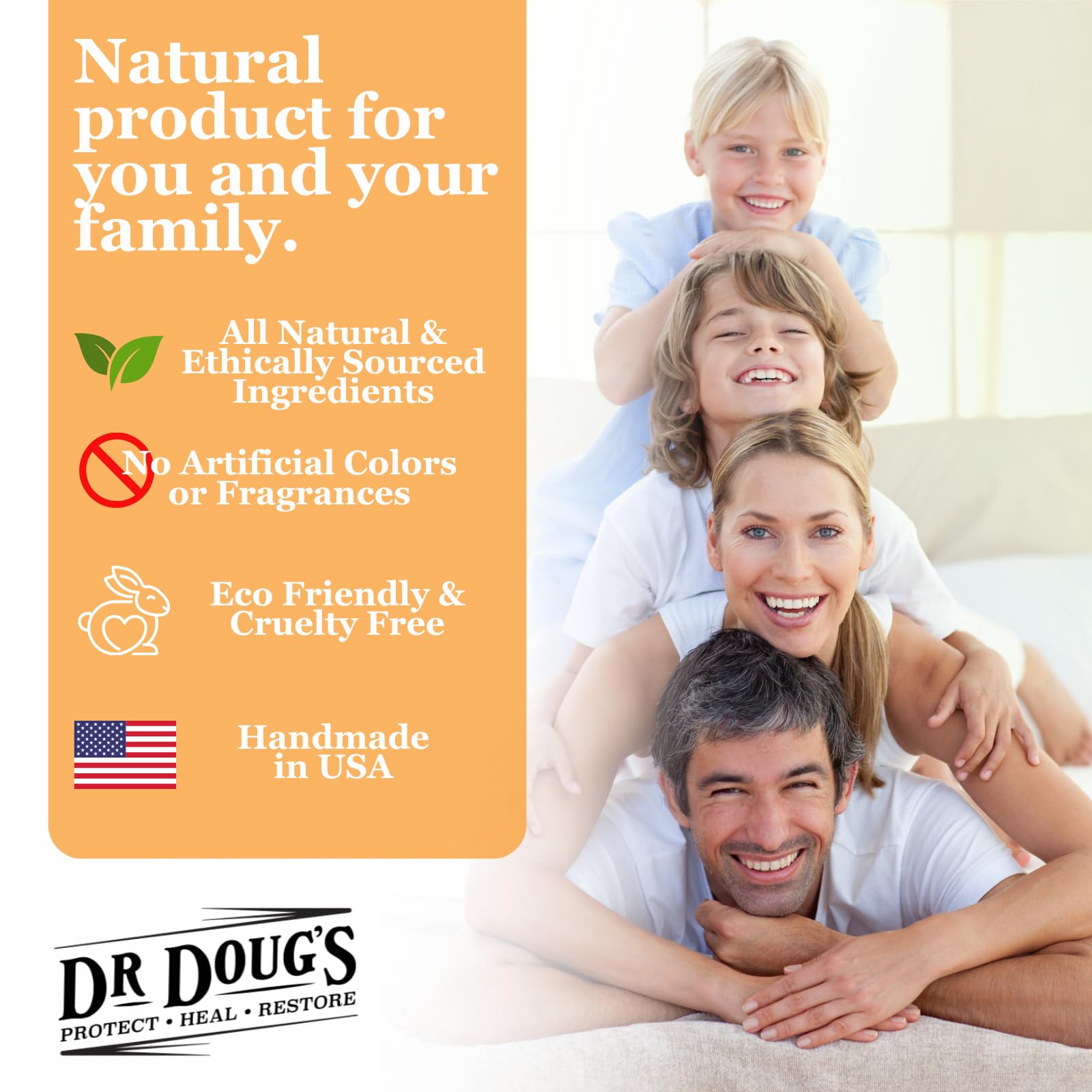 Dr. Doug's Balm is suitable for sensitive skin.