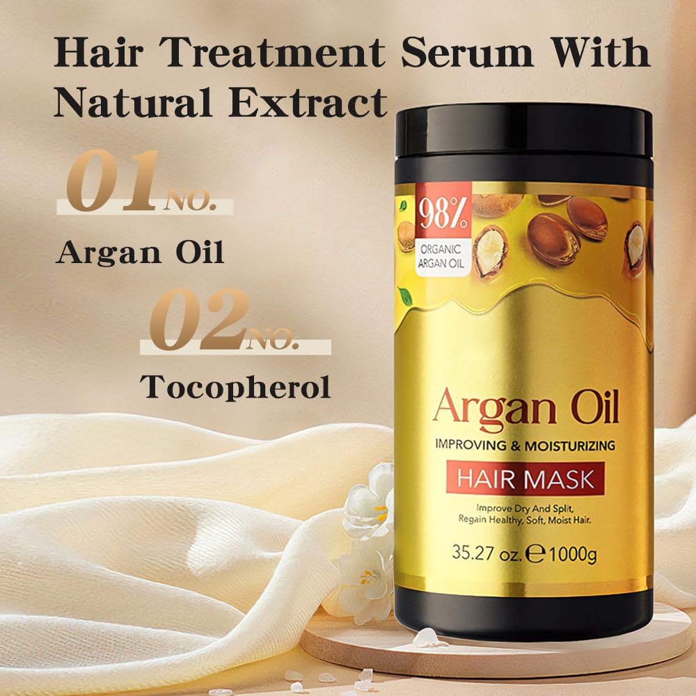 Hands massage DR.EMMET hair mask into damaged strands for repair.