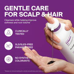 DR.FORHAIR Folligen Silk Shampoo rich foam forming on hair