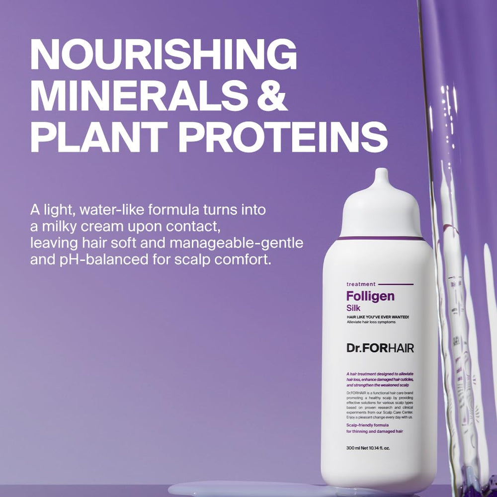 DR.FORHAIR Folligen Silk Treatment results in silky-looking hair after use