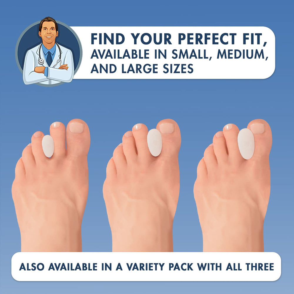 Dr. Frederick's Original toe separators being washed, highlighting reusable design.