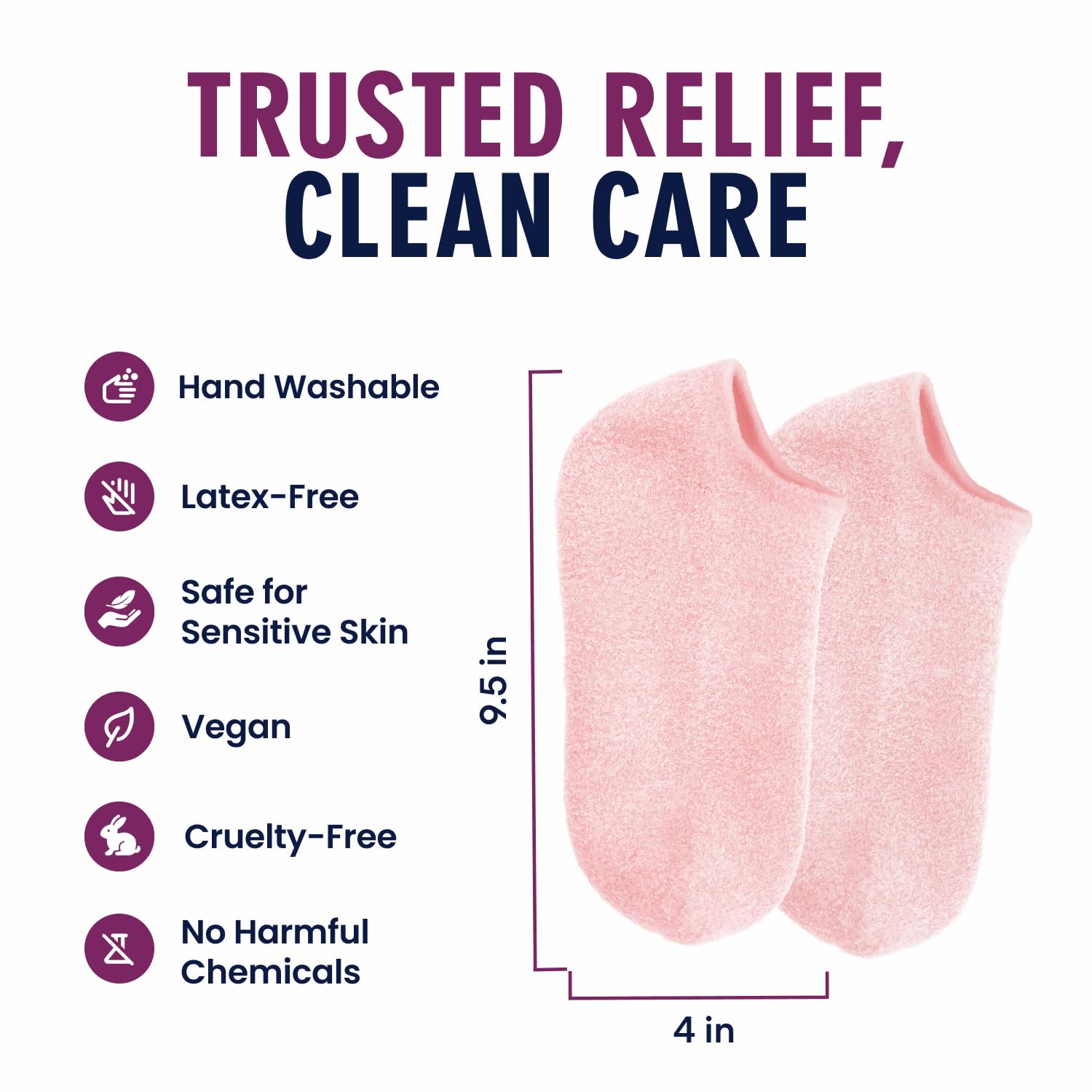 Evening routine with Dr. Frederick's Original moisturizing gel socks for relaxation.