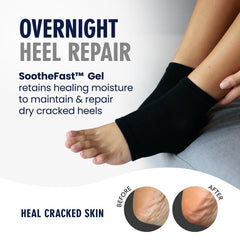 Dr. Frederick's Original open-toe design keeps feet cool while targeting heels.