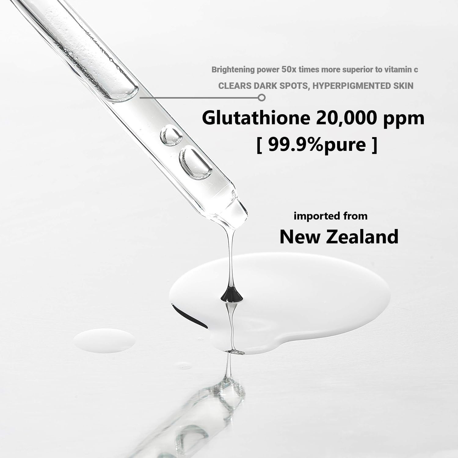 DR.FS Tru' Miracle Glutathione Serum dropper applying for easy daily use