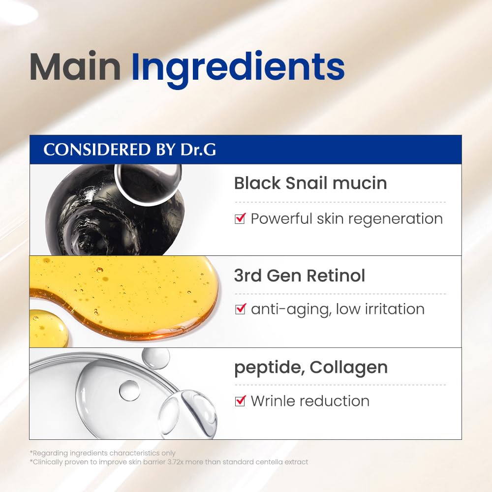 Swatches illustrate a translucent serum that sinks in smoothly.