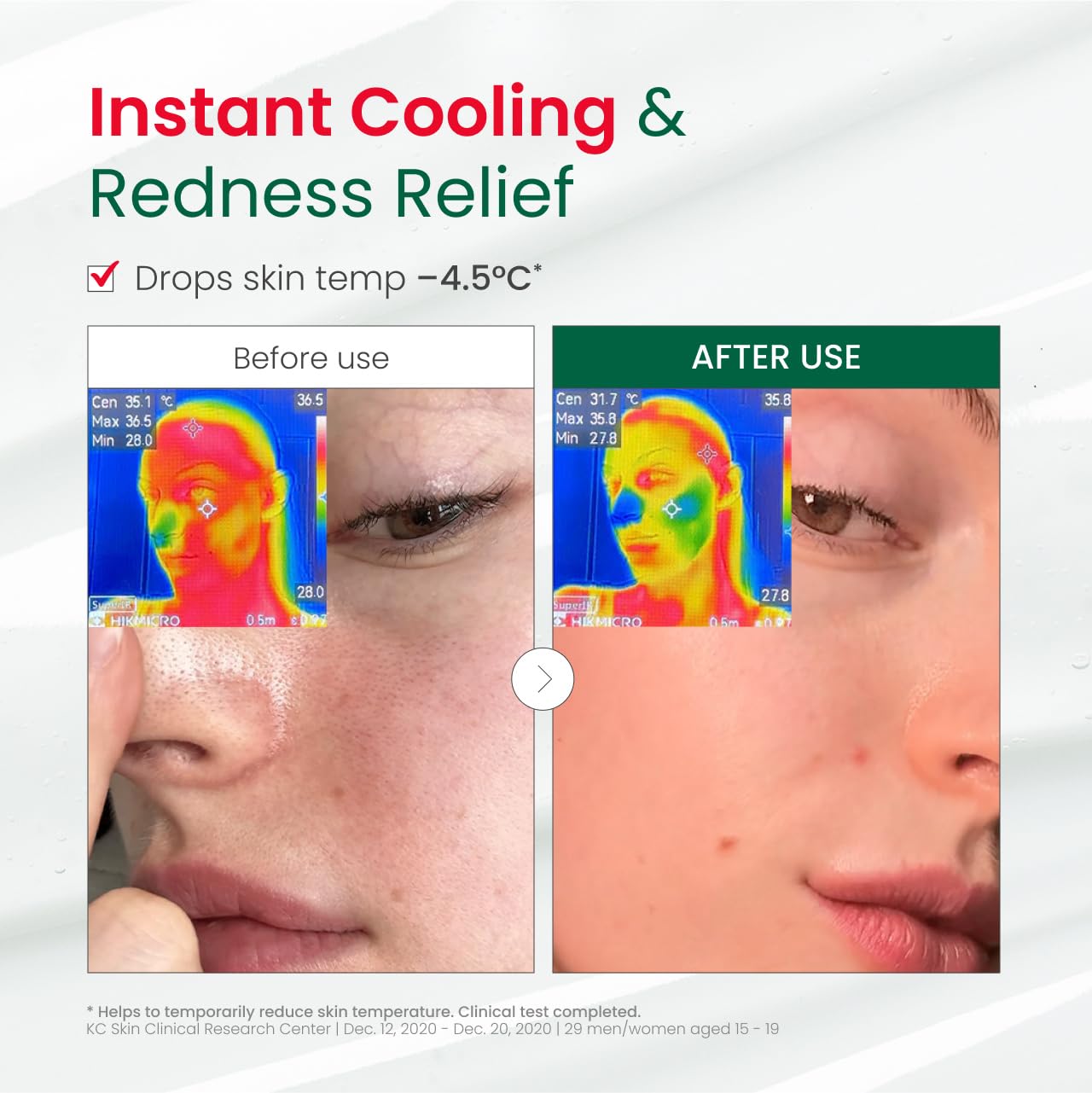 Centella-rich formula close-up from Dr. G for soothing care.