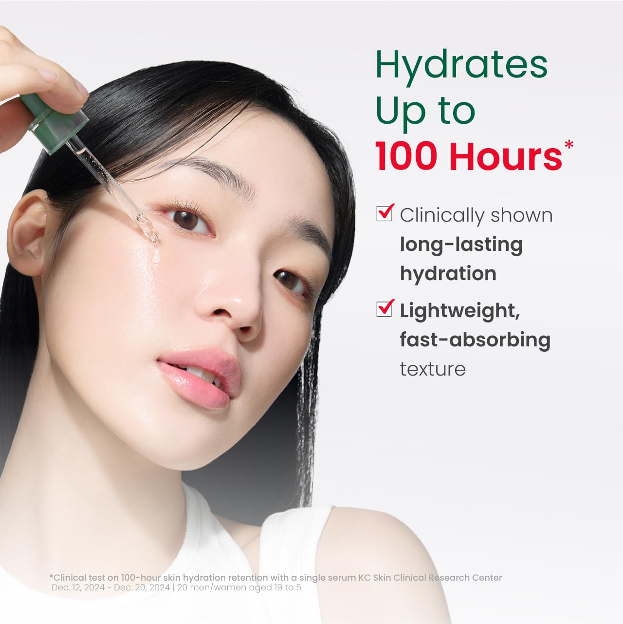 On-hand swirl reveals a smooth, refreshing texture from Dr. G R.E.D. serum.