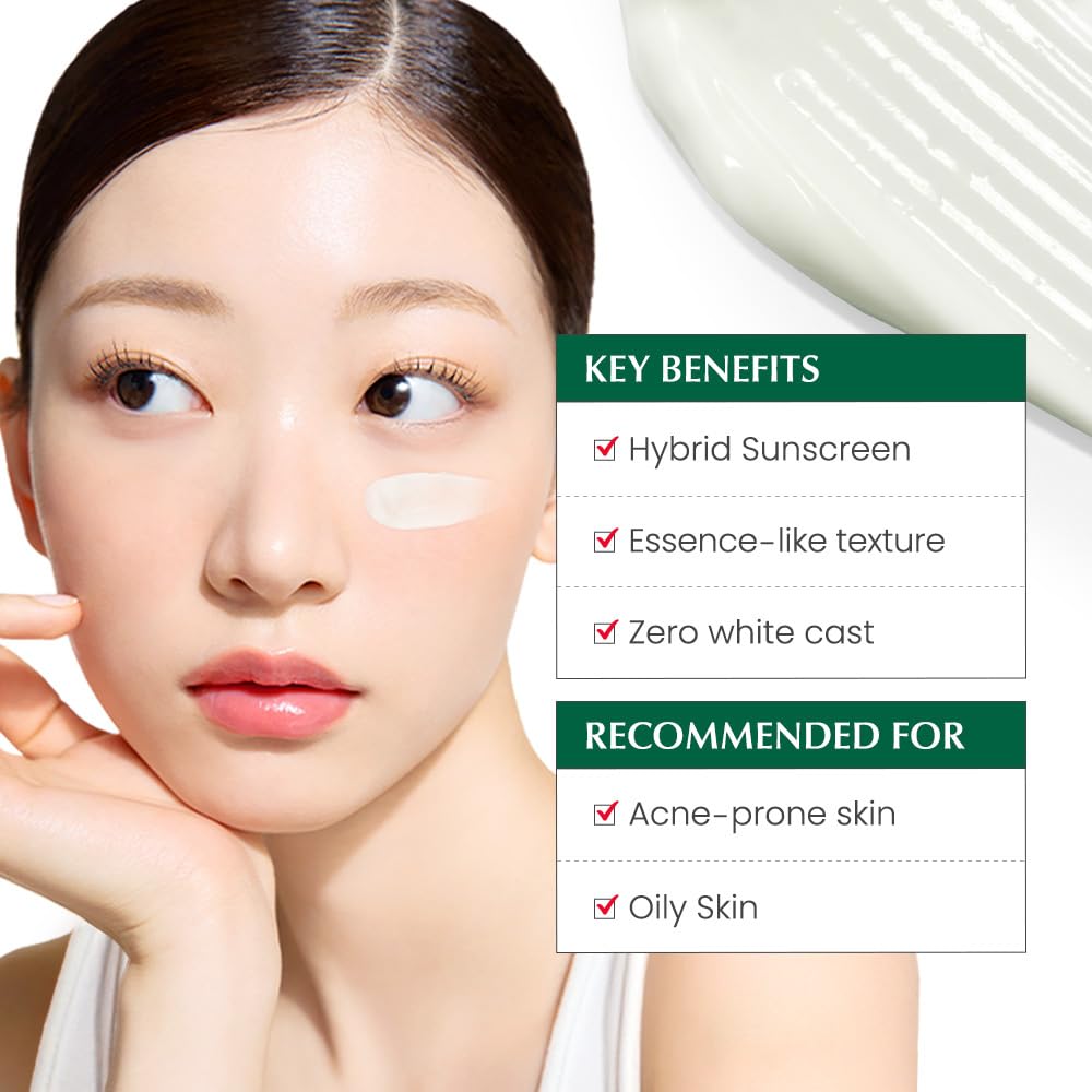 Dr.G R.E.D. Sunscreen ingredient panel with hyaluronic acid for lasting moisture.