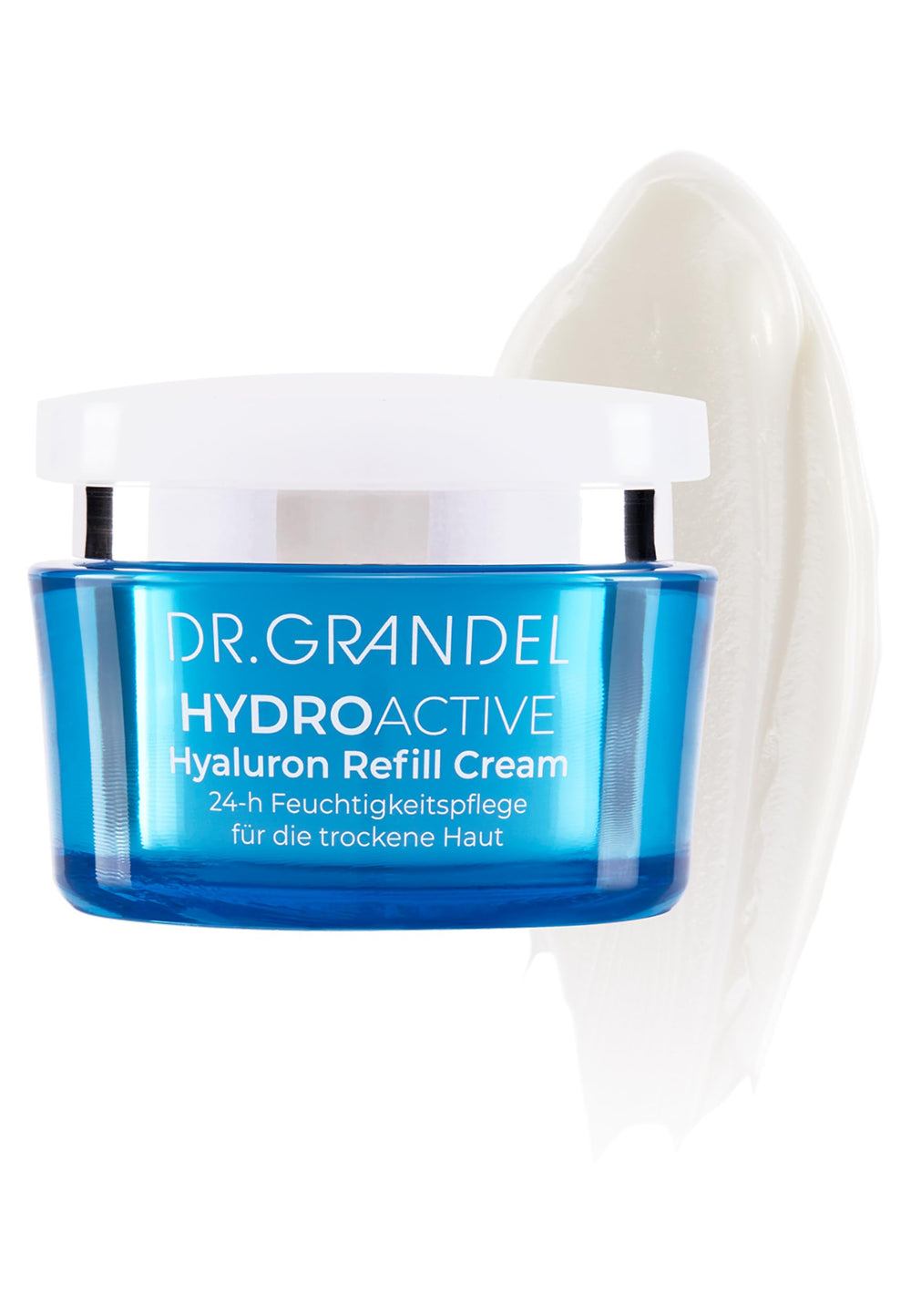 Neck and décolleté application with Dr Grandel HYDRO ACTIVE Hyaluron Refill Cream I