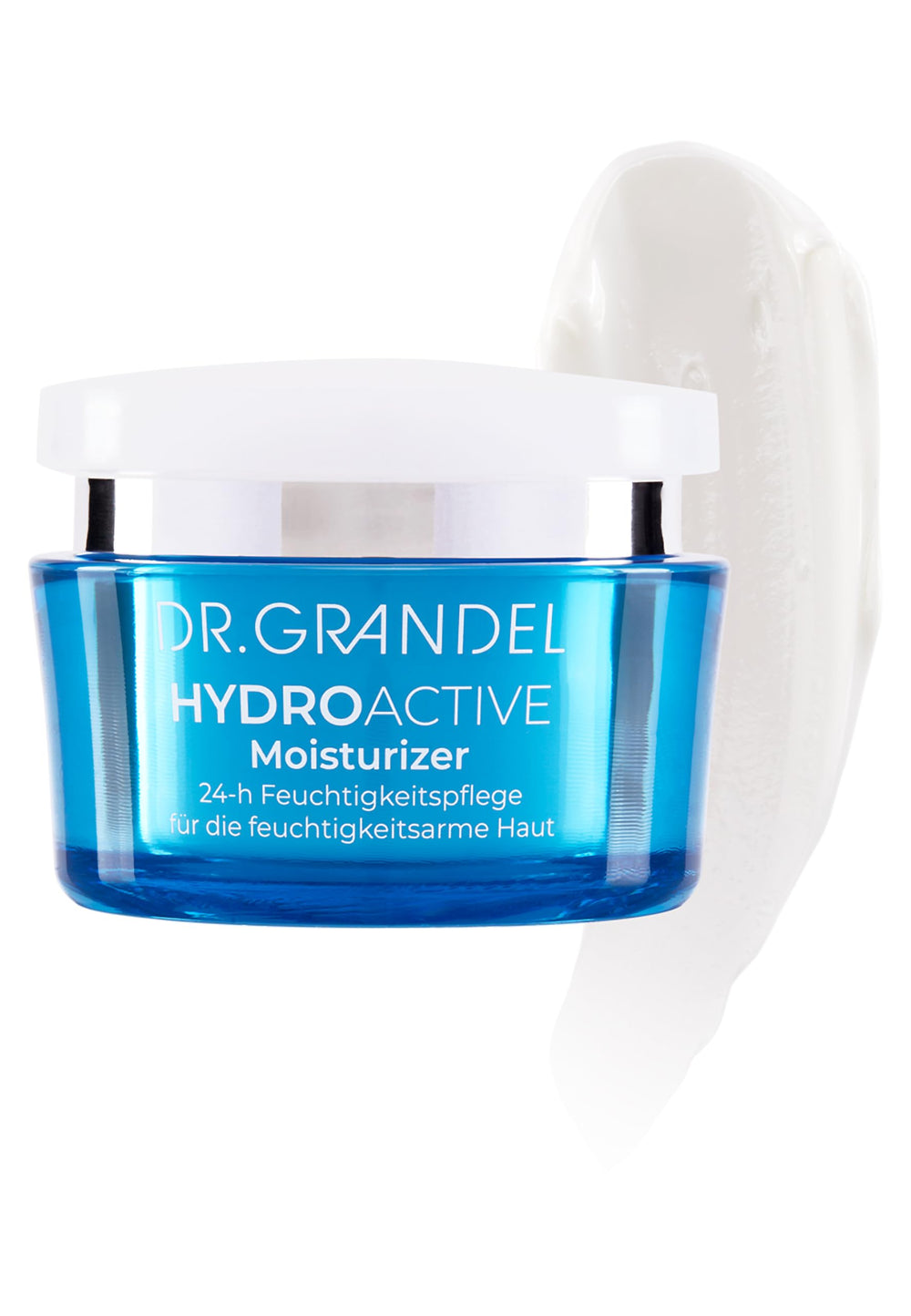 Dr. Grandel Hydro Active Moisturizer application routine shows morning and evening use