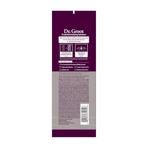 Dr. Groot biotin encapsulated prebiotics image highlights scalp nourishment.