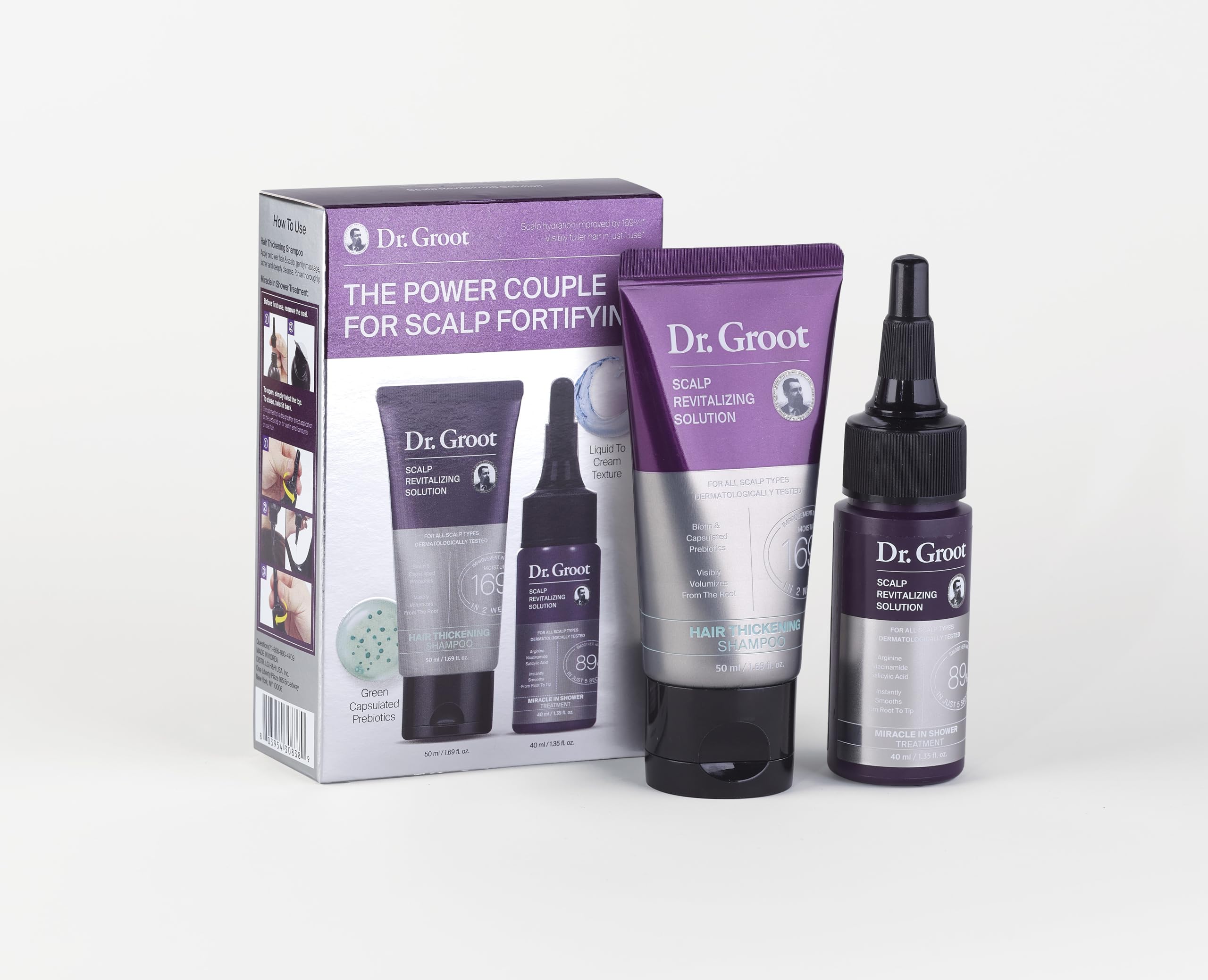 Dr. Groot Scalp Revitalizing Set travel kit for on-the-go scalp care.