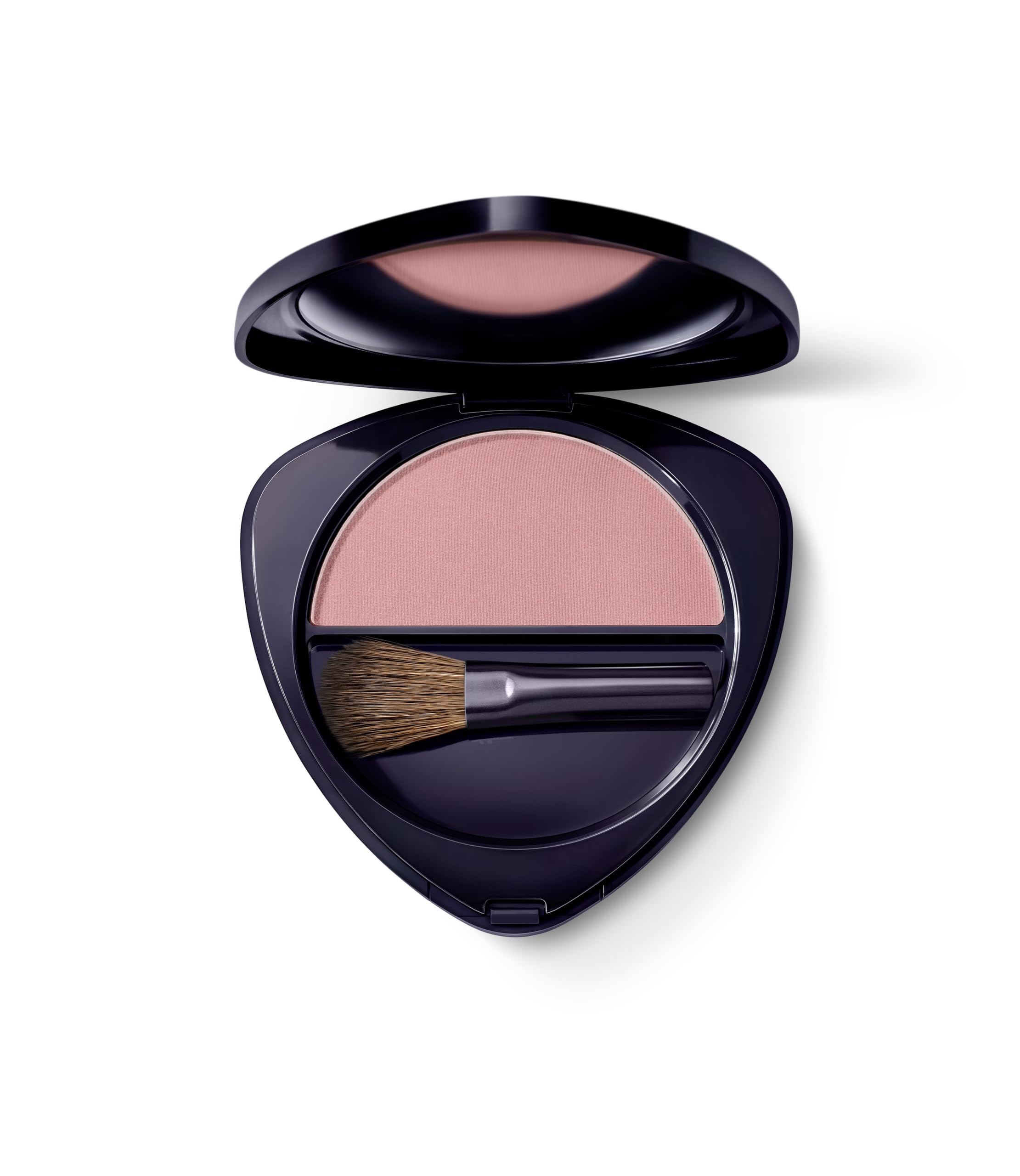Dr. Hauschka Blush 01 Rasberry swatch shows natural raspberry glow