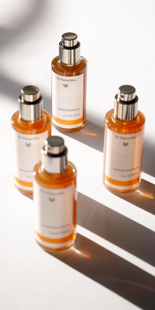 Dr. Hauschka Facial Toner mist applied on skin for refreshing daily use