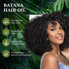 Dr. Healdy Batana Oil deeply nourishes hair strands with natural hydration.