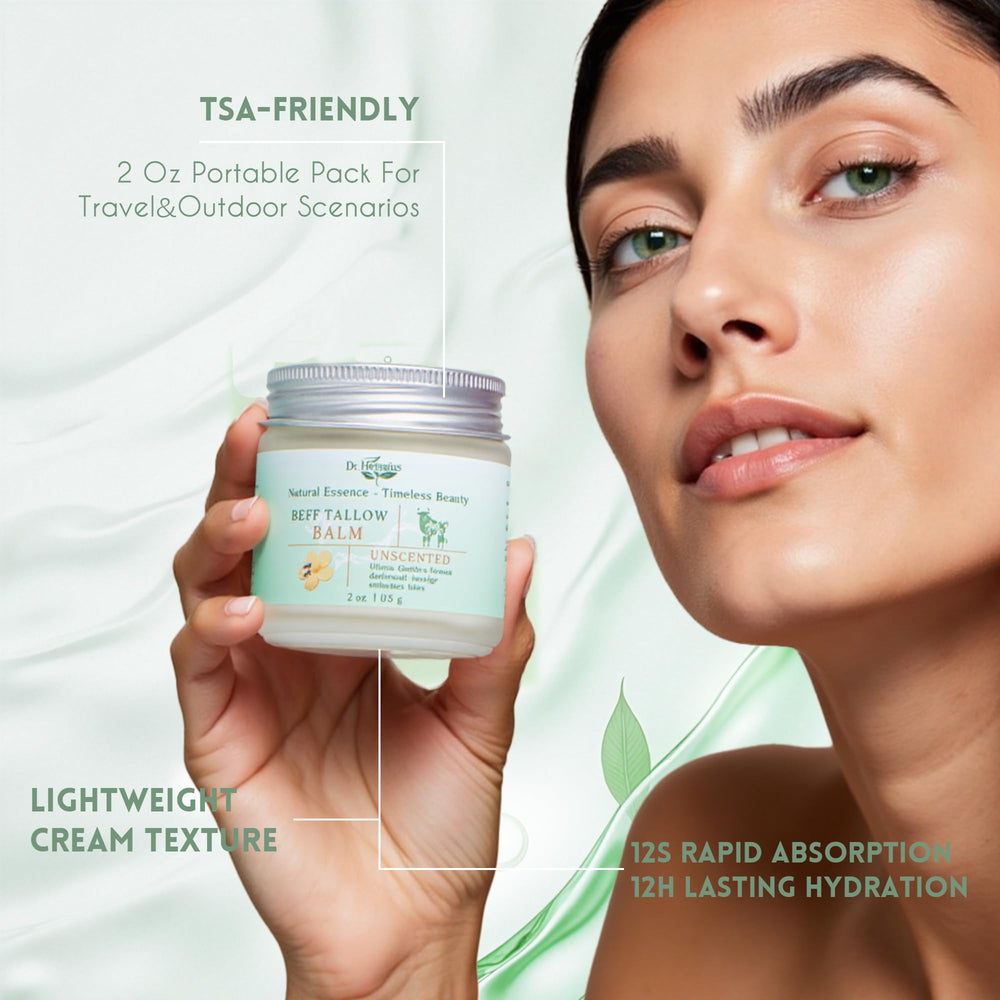 Applying Dr.Herbarius balm to hands for quick hydration.