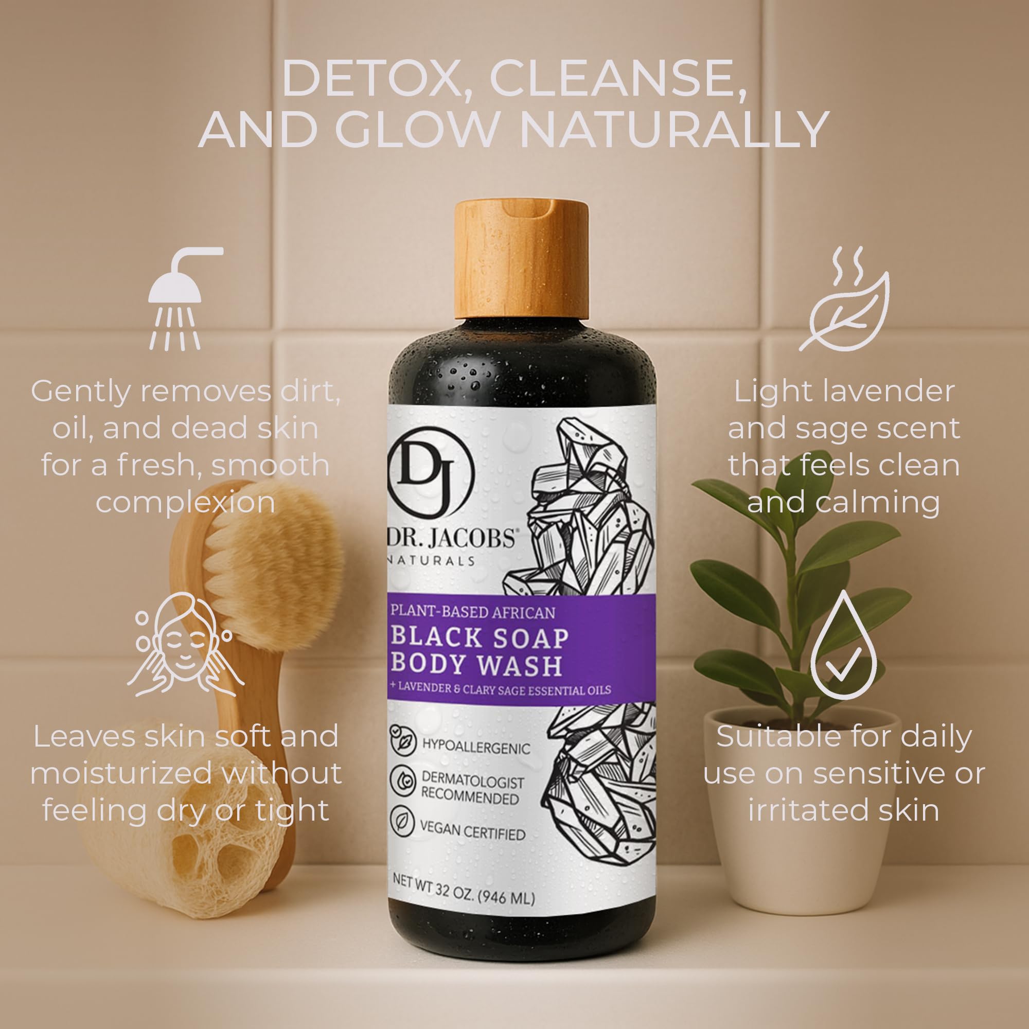 DR.JACOBS NATURALS shaving-lather delivers close, smooth shave with nourishing foam.