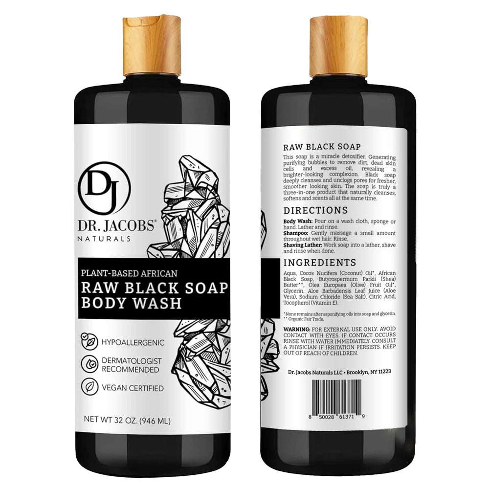 Luxurious foamy lather for full-body cleansing with African Black Soap