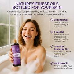Aloe vera and vitamin E infusion shown in the formula for hydration.