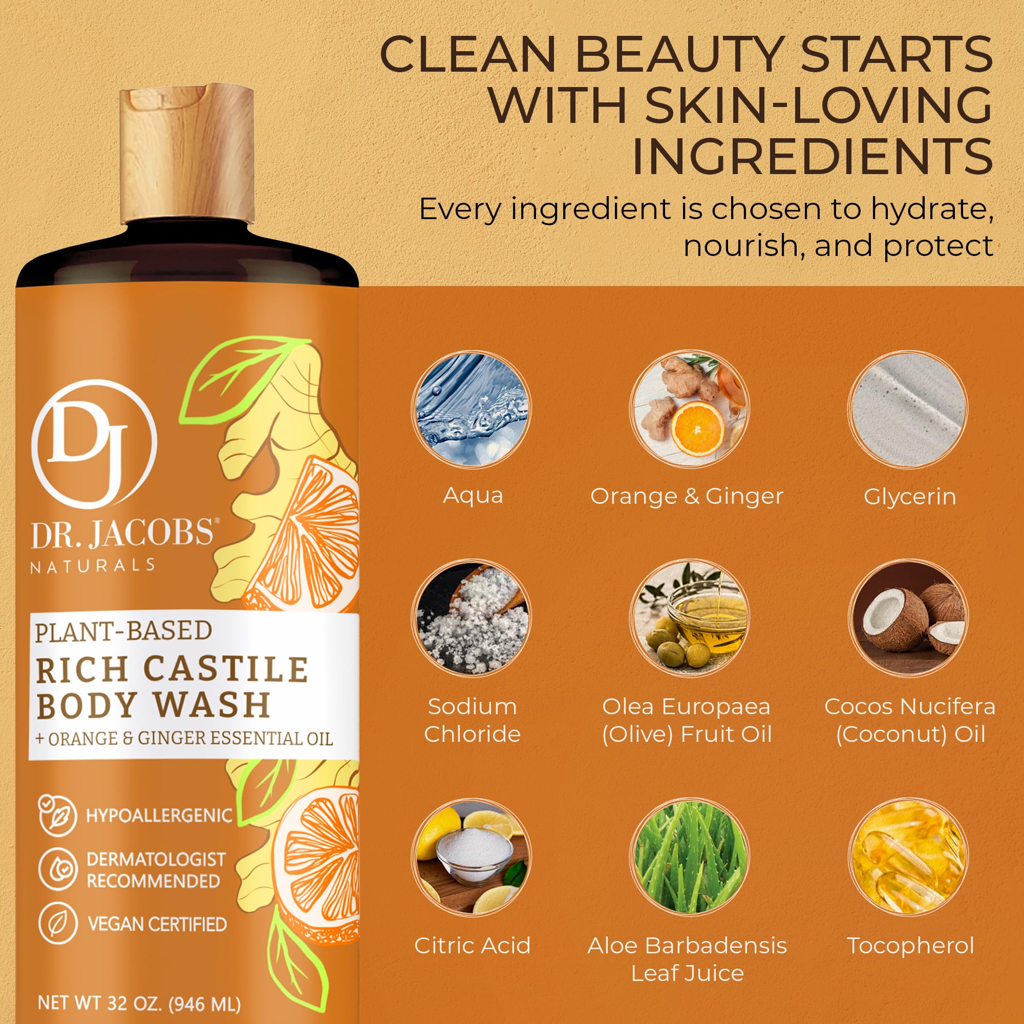 Palm-free plant-based cleanser by Dr. Jacobs Naturals