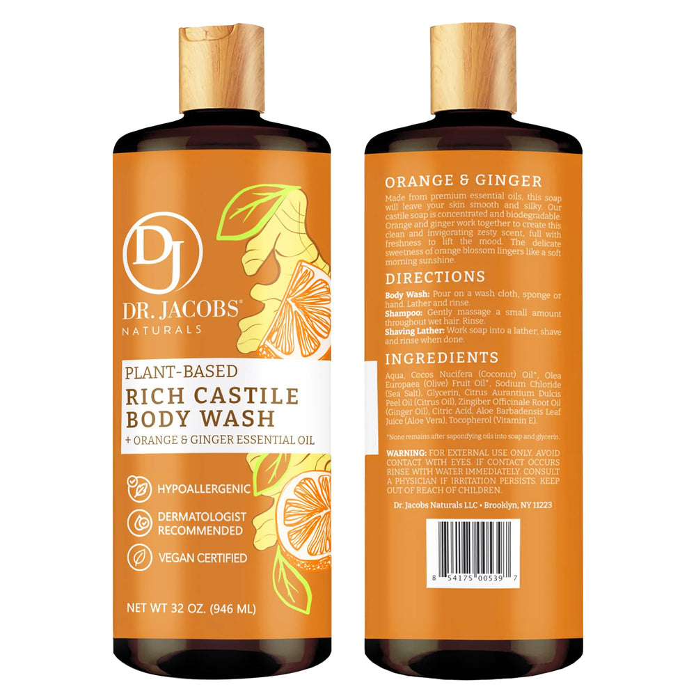 Close-up of orange-ginger lather in Dr. Jacobs Naturals soap
