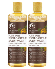 DR.JACOBS NATURALS Pure Castile Soap bottle offers a rich, moisturizing cleanse.