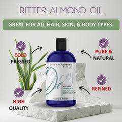 Dr Joe Lab Bitter Almond Oil dropper bottle, fast-absorbing.
