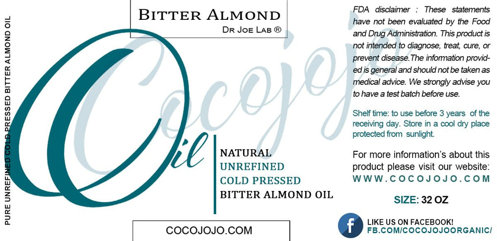 Dr Joe Lab Bitter Almond Oil vegan and non-GMO certification.