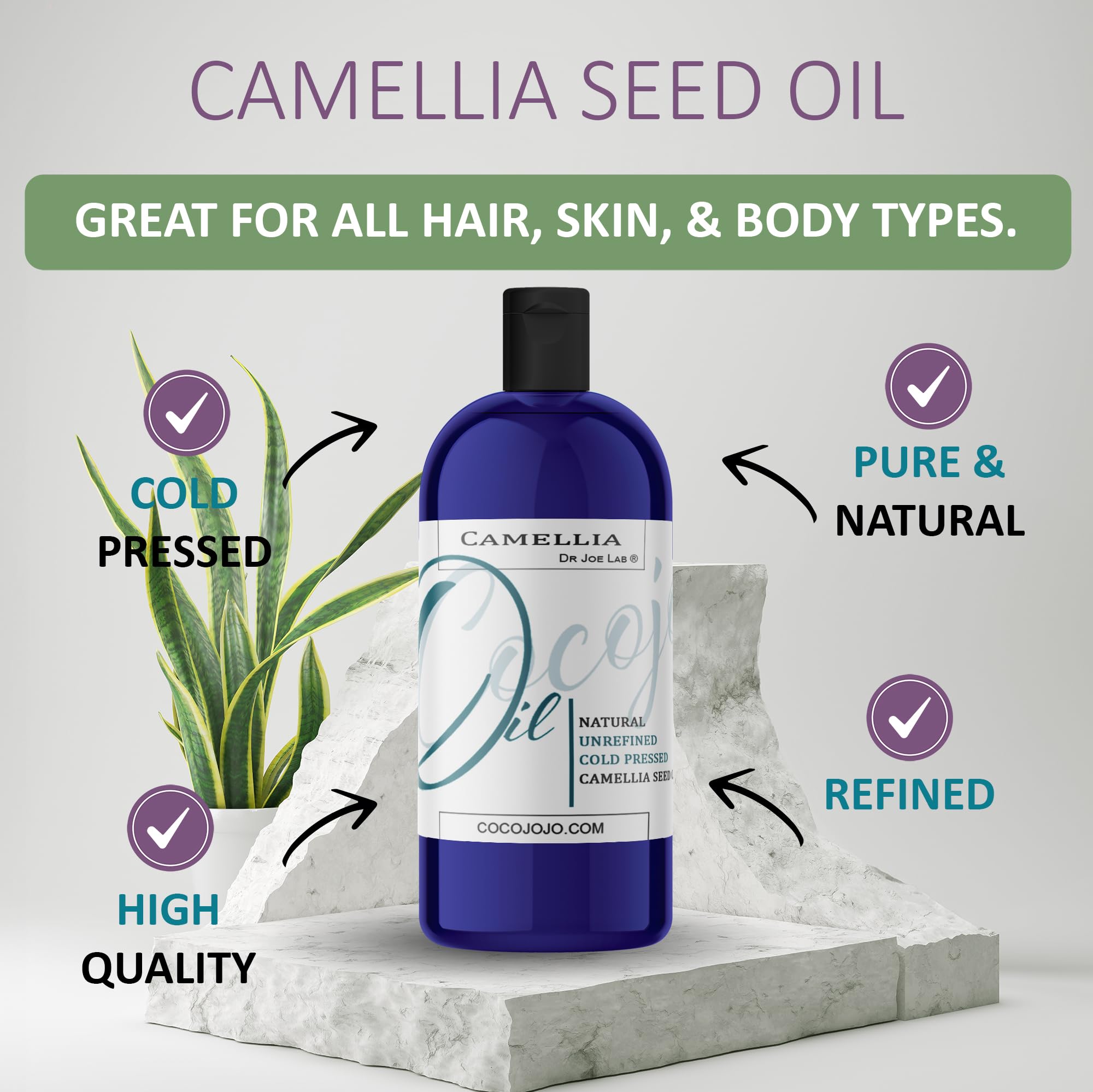 Dr Joe Lab Camellia Seed Oil pour—smooth, non-greasy moisturization.