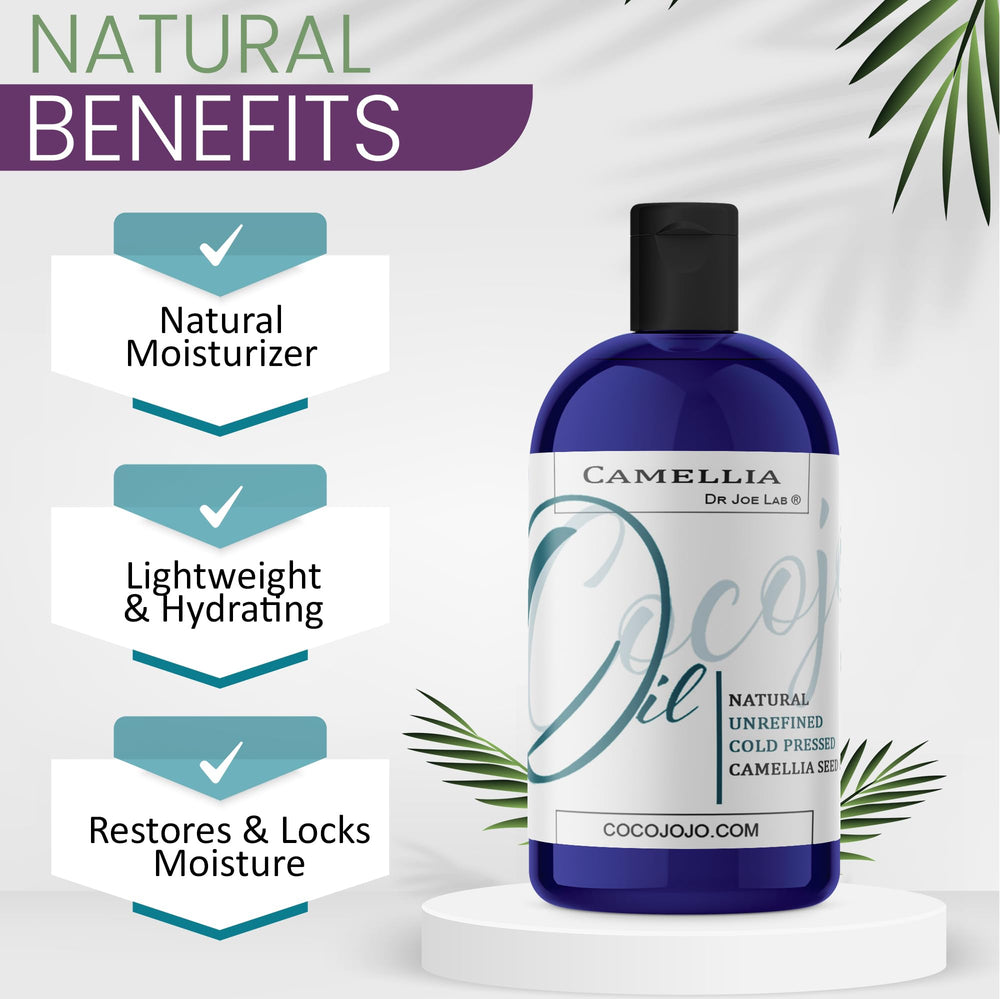 Dr Joe Lab Camellia Seed Oil texture close-up showing natural oil quality