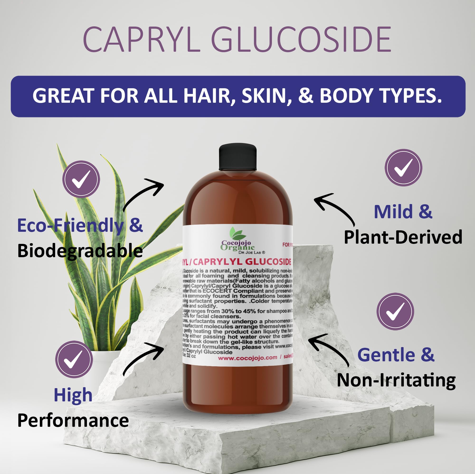 Capryl Glucoside foam closeup, natural foaming cleanser suitable for DIY products.