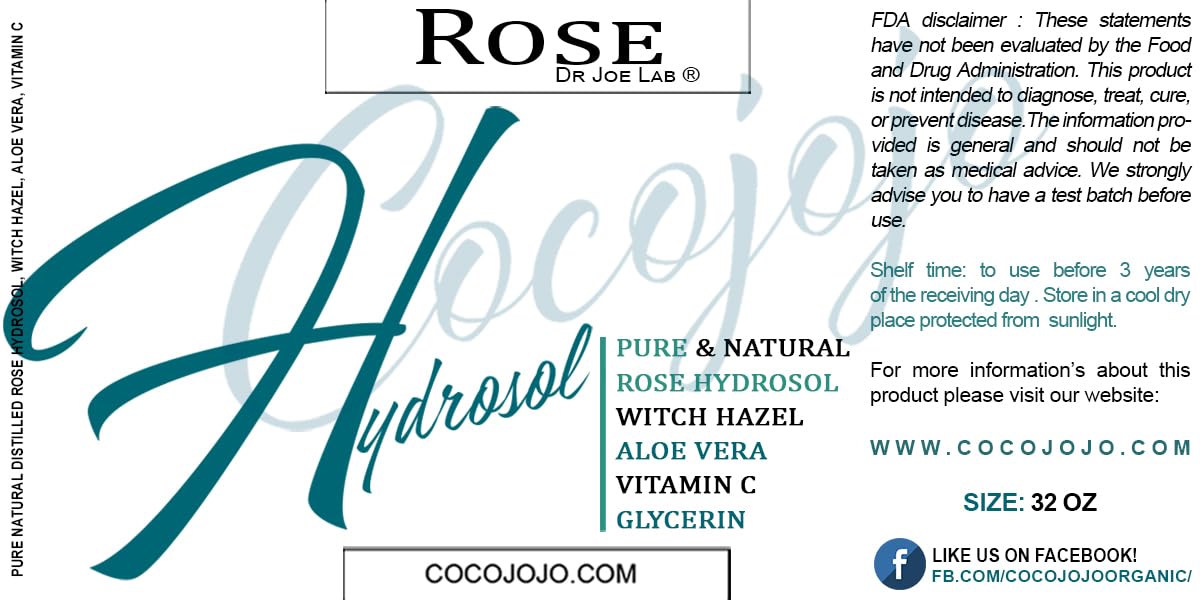 Dr Joe Lab Rose Water Hydrosol packaging variation on display