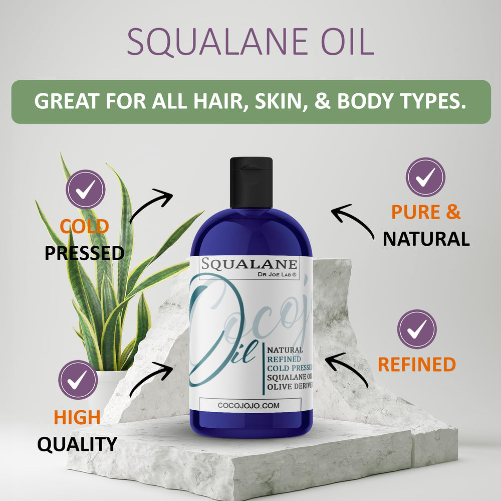 Dr Joe Lab Squalane oil closeup texture highlights light non-greasy finish