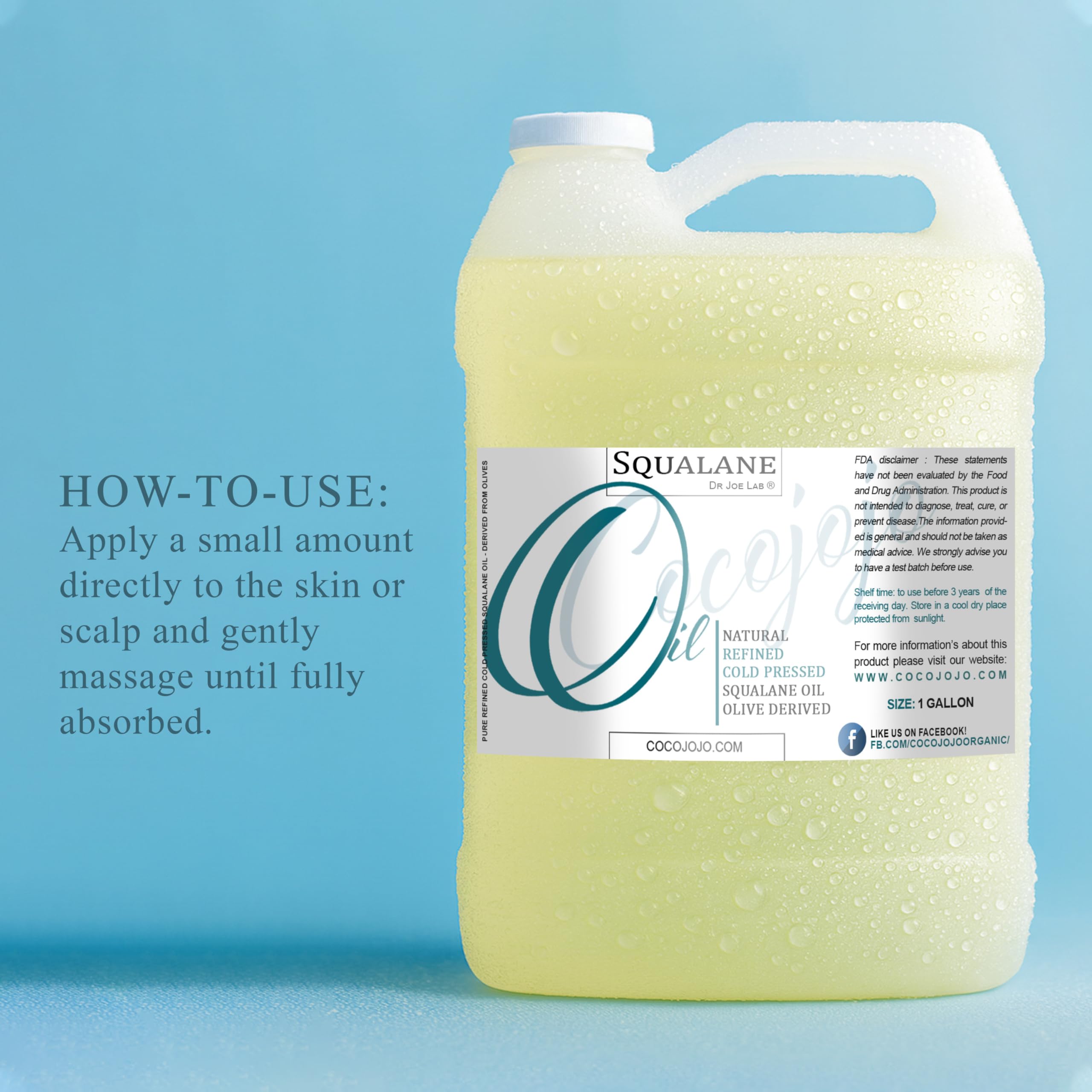 Dr Joe Lab Squalane Oil on the face for easy daily moisture