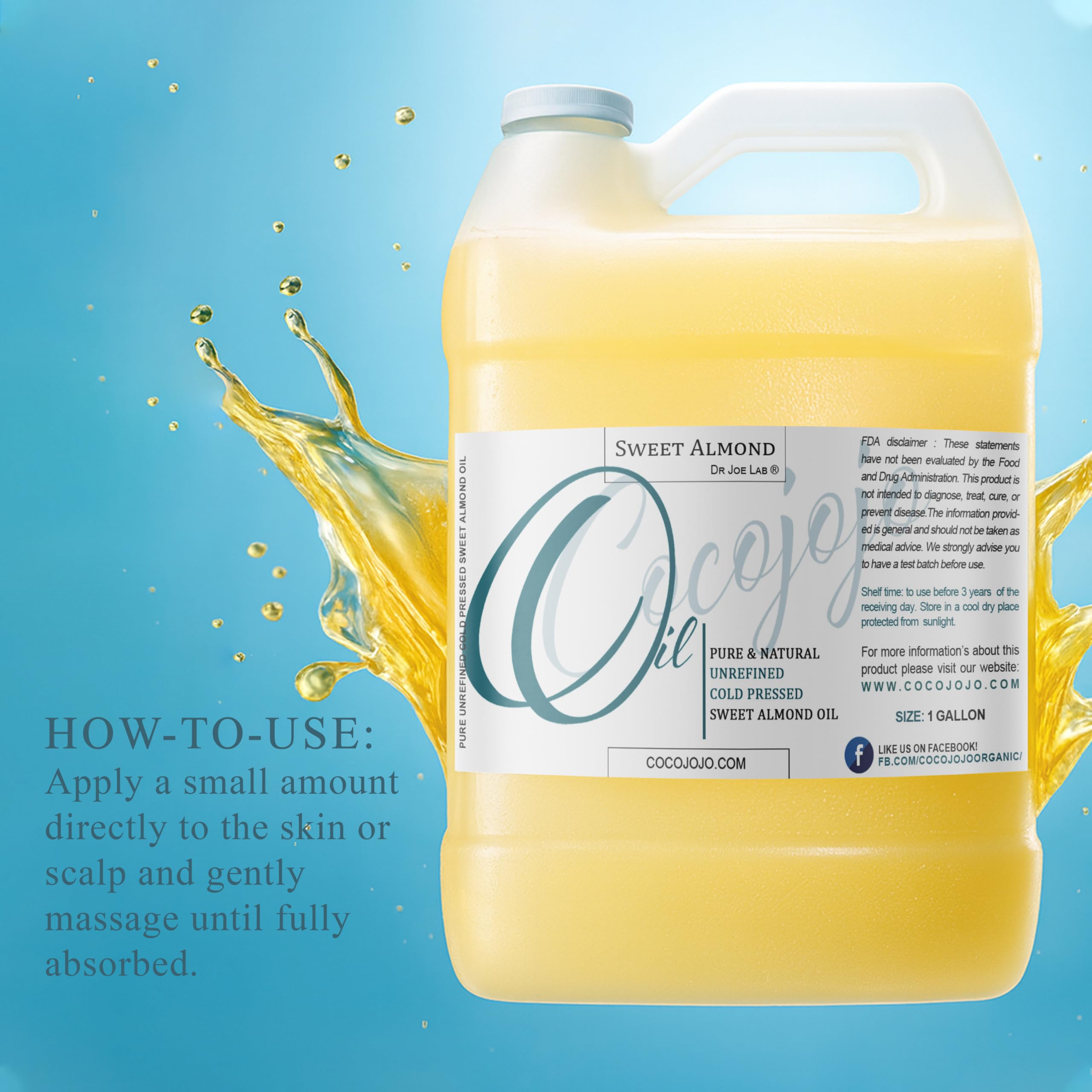 Applying Dr Joe Lab Sweet Almond Oil to dry skin in routine.