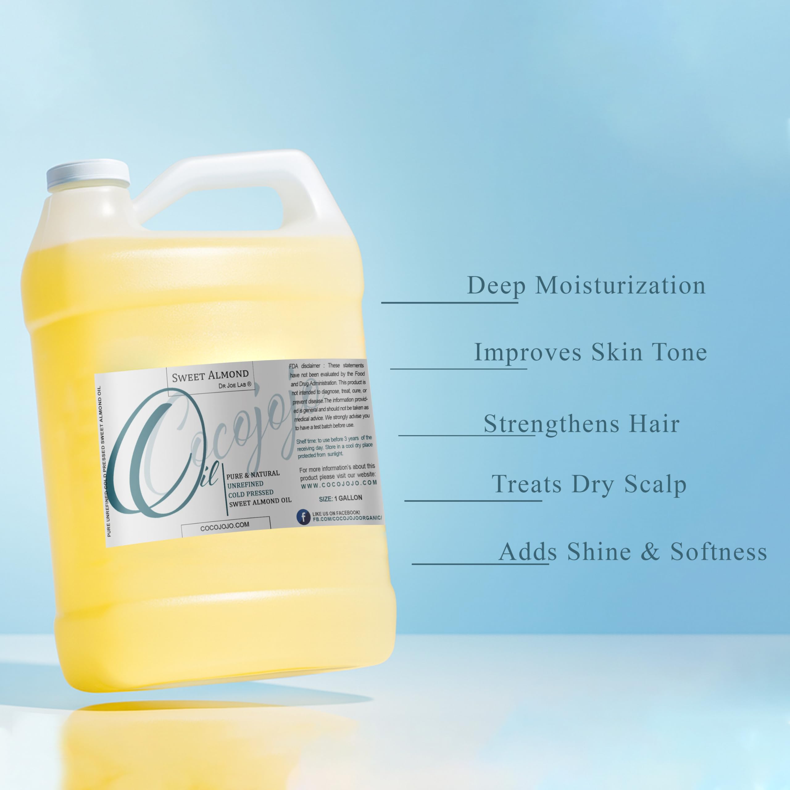 Dr Joe Lab Sweet Almond Oil texture close-up showing golden color.