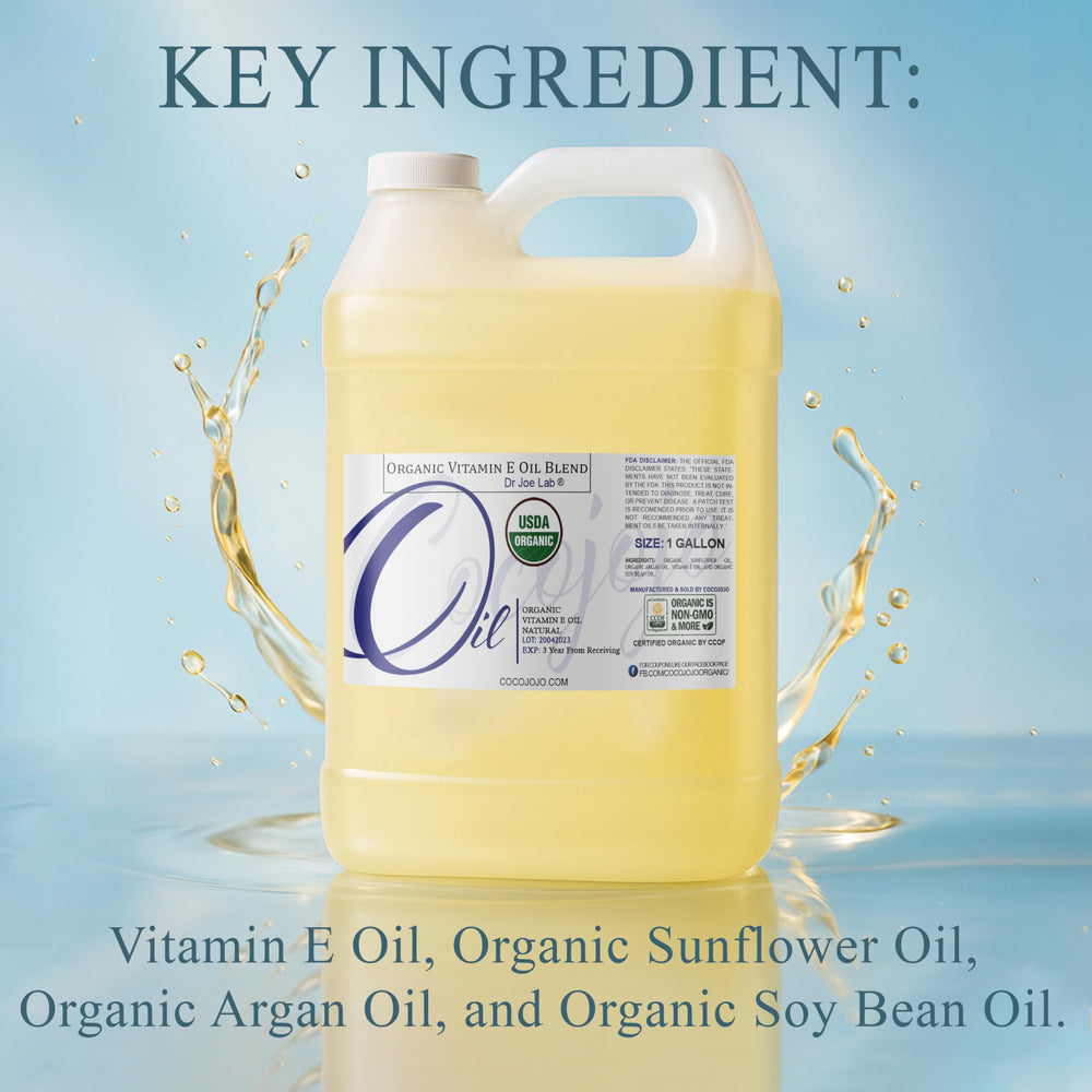 Dr Joe Lab vitamin E oil pour action, easy dispensing for daily hydration.