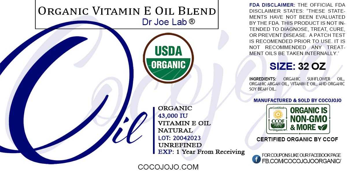 Dr Joe Lab Vitamin E Oil helps moisturize skin barrier and soften hair naturally.