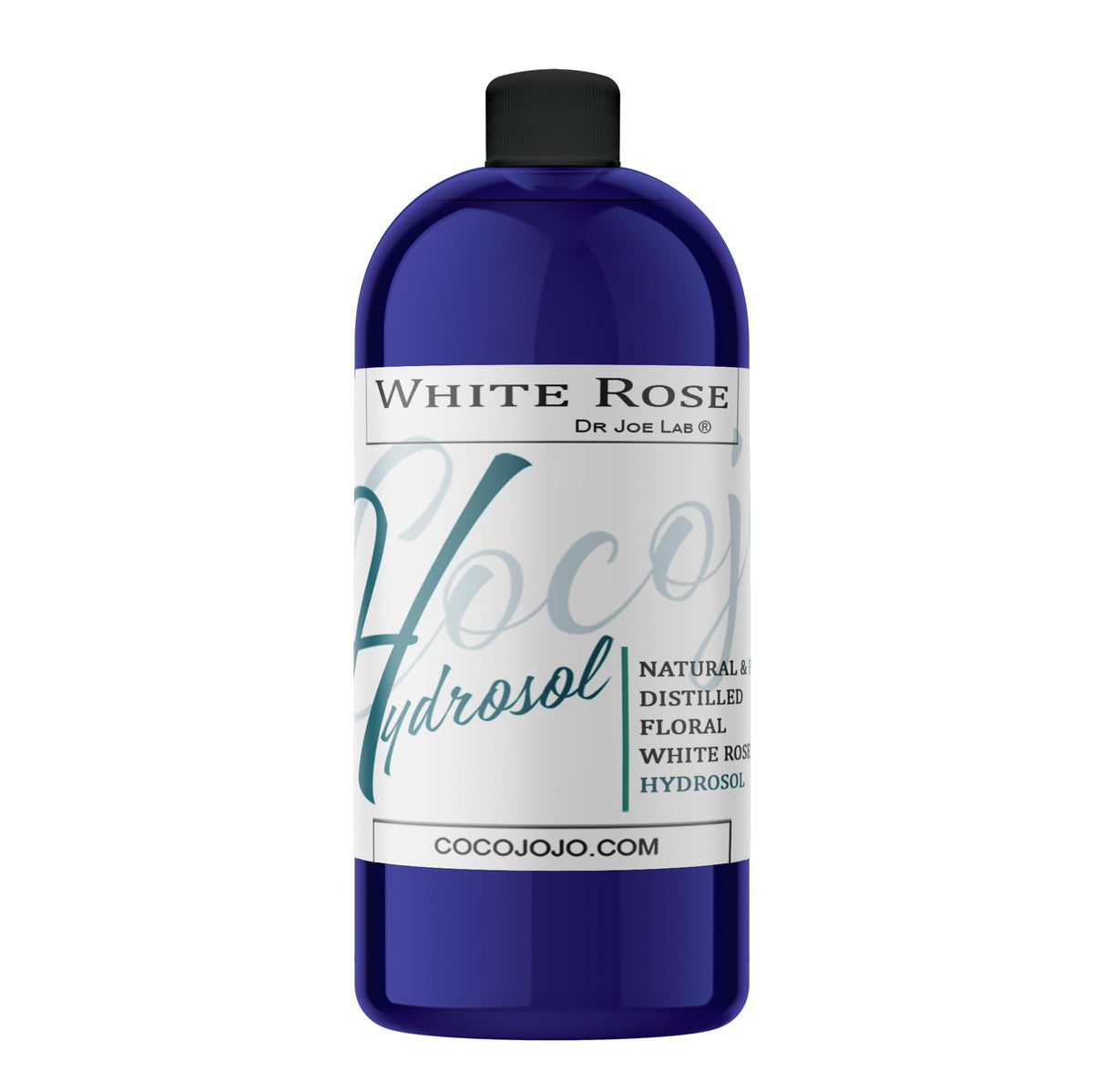 Dr Joe Lab White Rose Hydrosol bottle featuring a 32 oz size for skin hydration