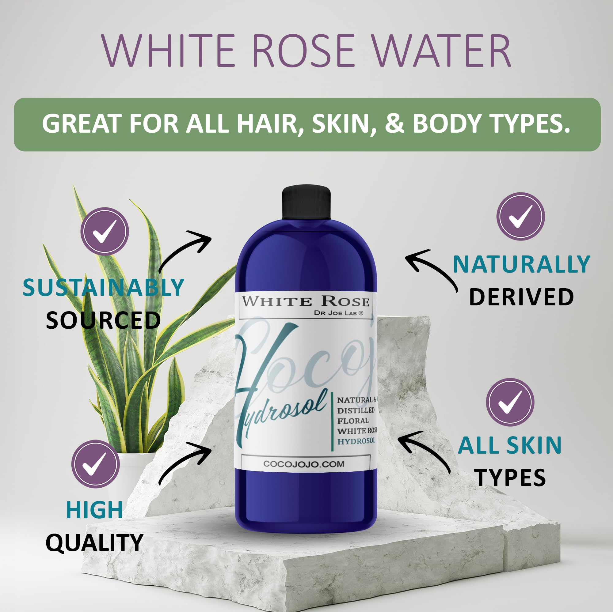 Close-up of the rose mist spray nozzle for alcohol-free hydration